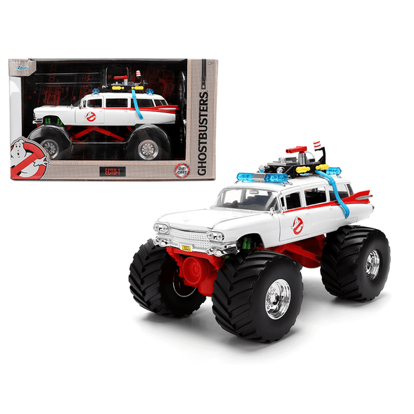 Jada Toys - Ghostbusters Ecto - 1 Monster Truck Version - 2025 Hollywood Rides Series *1/24 Scale* - Top CollectiblesDiecastJada Toys