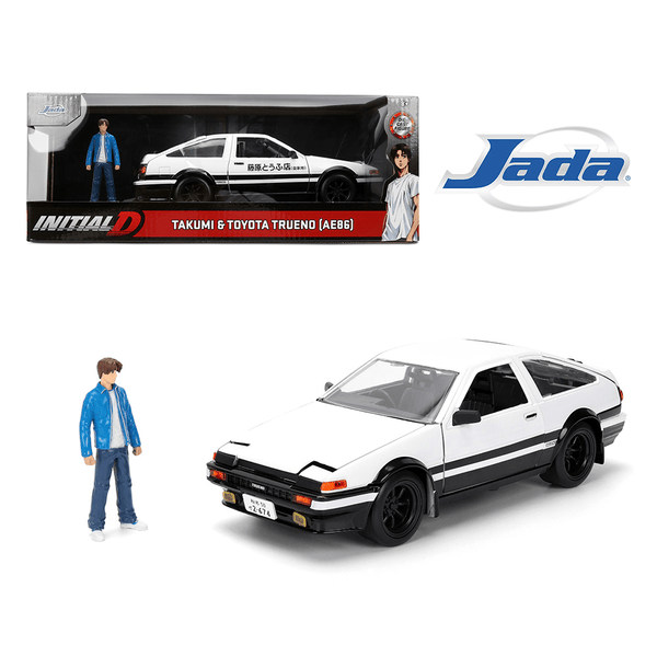Jada Toys - Initial D Takumi and Toyota Trueno (AE86) – Hollywood Rides *1/24 Scale* - Top CollectiblesDiecastJada Toys