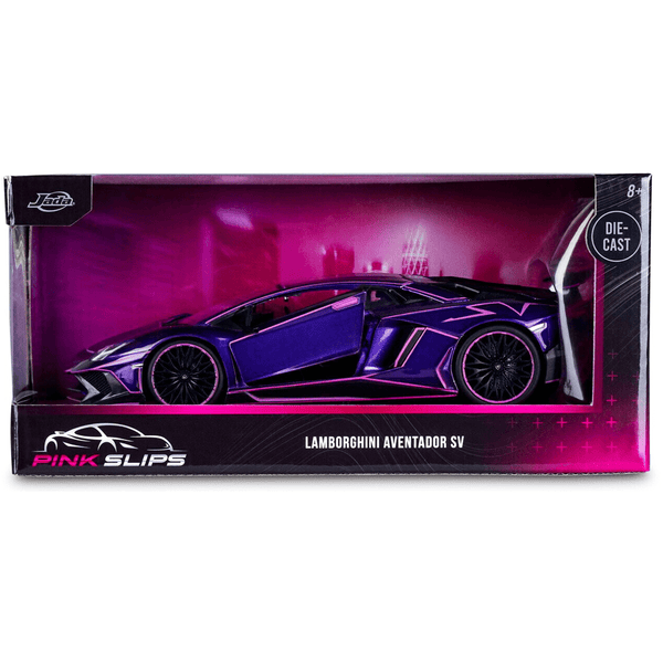 Jada Toys - Lamborghini Aventador SV - 2023 Pink Slips Series *1/24 Scale* - Top CollectiblesDiecastJada Toys