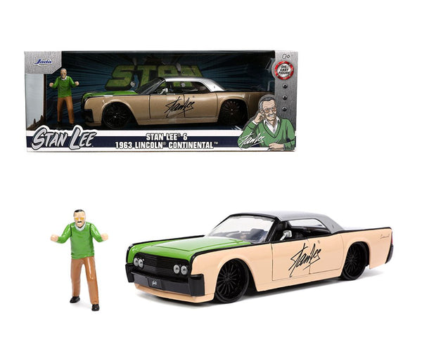 Jada Toys - Stan Lee & 1963 Lincoln Continental - 2022 Marvel Series *1/24 Scale* - Top CollectiblesDiecastJada Toys