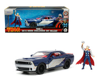 Jada Toys - Thor & 2015 Dodge Challenger SRT Hellcat - 2022 Marvel Series *1/24 Scale* - Top CollectiblesDiecastJada Toys