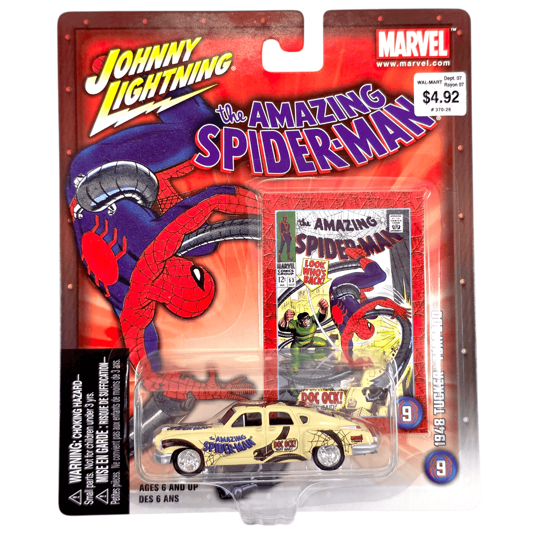 Johnny Lightning - 1948 Tucker Torpedo - 2004 The Amazing Spider - Man Series - Top CollectiblesDiecastJohnny Lightning