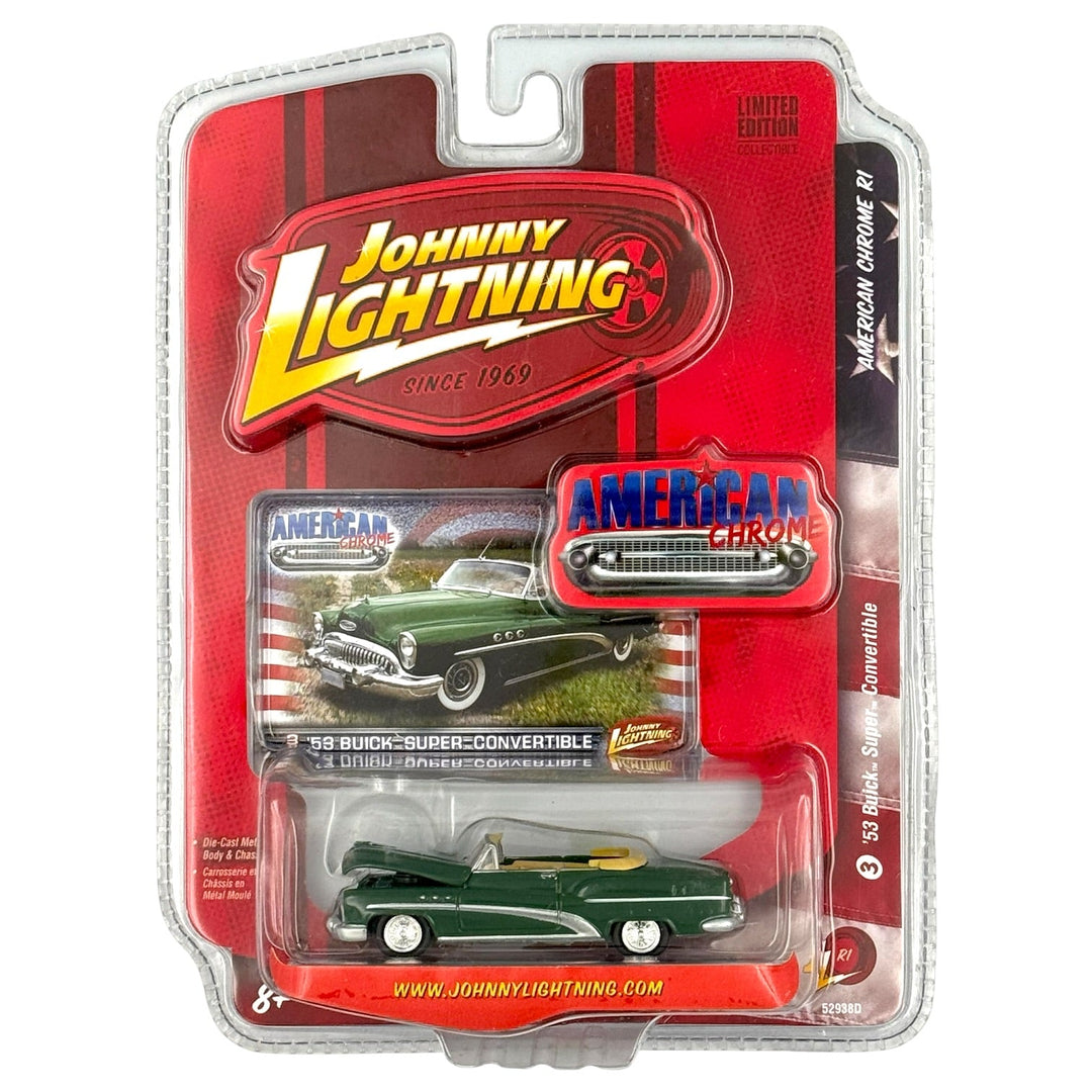 Johnny Lightning - 1953 Buick Super Convertible - 2008 American Chrome Series - Top CollectiblesDiecastJohnny Lightning