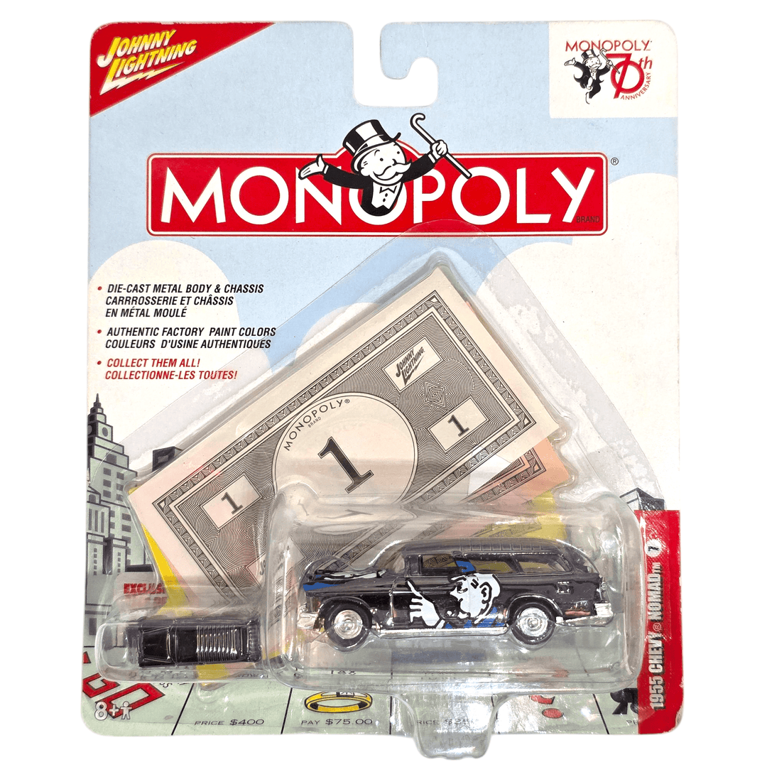 Johnny Lightning - 1955 Chevy Nomad - 2005 Monopoly Series - Top CollectiblesDiecastJohnny Lightning