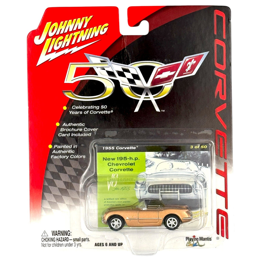 Johnny Lightning - 1955 Corvette - 2002 Corvette 50th Anniversary Series - Top CollectiblesDiecastJohnny Lightning