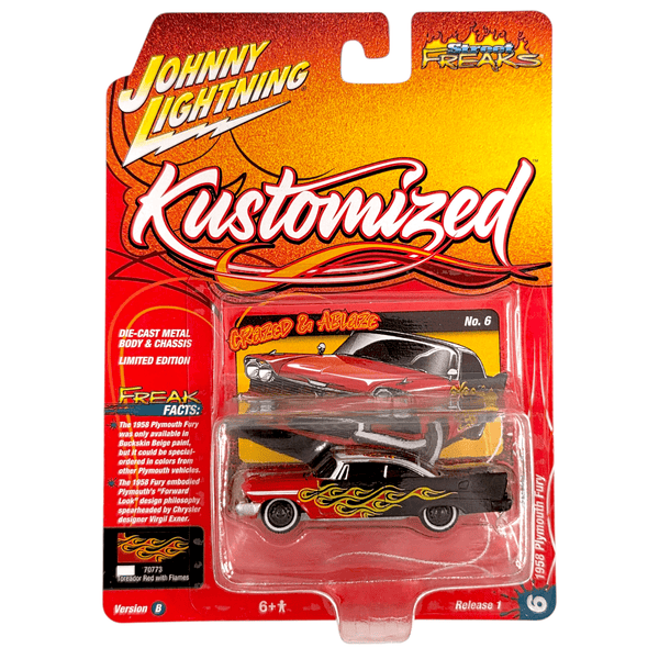 Johnny Lightning - 1958 Plymouth Fury - 2025 Kustomized Series - Top CollectiblesDiecastJohnny Lightning