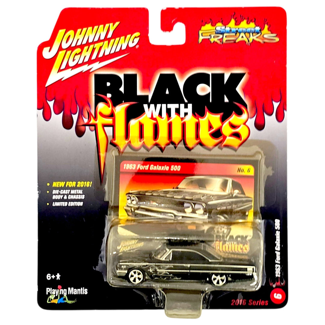 Johnny Lightning - 1963 Ford Galaxie 500 - 2016 Black with Flames Series - Top CollectiblesDiecastJohnny Lightning
