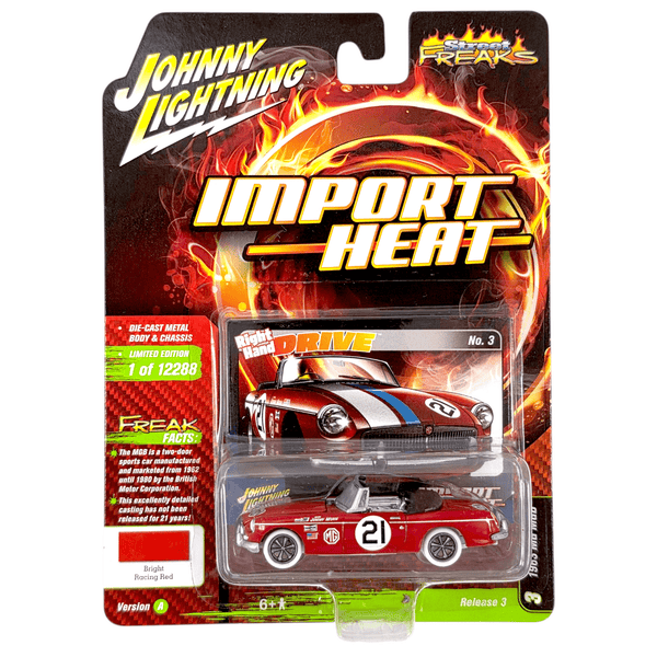 Johnny Lightning - 1963 MG MGB - 2021 Import Heat Series *White Lightning Chase* - Top CollectiblesDiecastJohnny Lightning