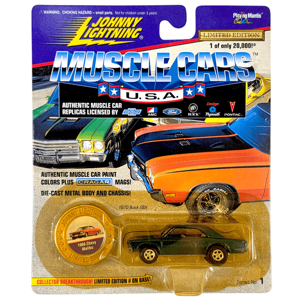 Johnny Lightning - 1966 Chevy Malibu - 1996 Muscle Cars U.S.A. Series - Top CollectiblesDiecastJohnny Lightning