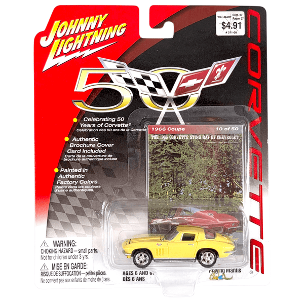 Johnny Lightning - 1966 Corvette Sting Ray - 2003 Corvette 50th Anniversary Series - Top CollectiblesDiecastJohnny Lightning