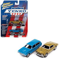 Johnny Lightning - 1967 Chevy Camaro SS, 1972 Chevy Vega Stinger Wagon - 2021 Yenko 2 - Pack - Top CollectiblesDiecastJohnny Lightning