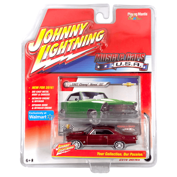 Johnny Lightning - 1967 Chevy Nova SS - 2016 Muscle Cars U.S.A. Series - Top CollectiblesDiecastJohnny Lightning