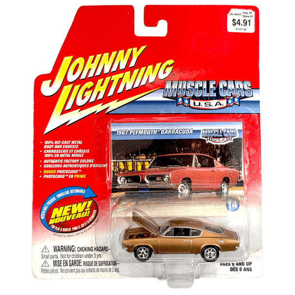 Johnny Lightning - 1967 Plymouth Barracuda - 2003 Muscle Cars U.S.A. Series - Top CollectiblesDiecastJohnny Lightning