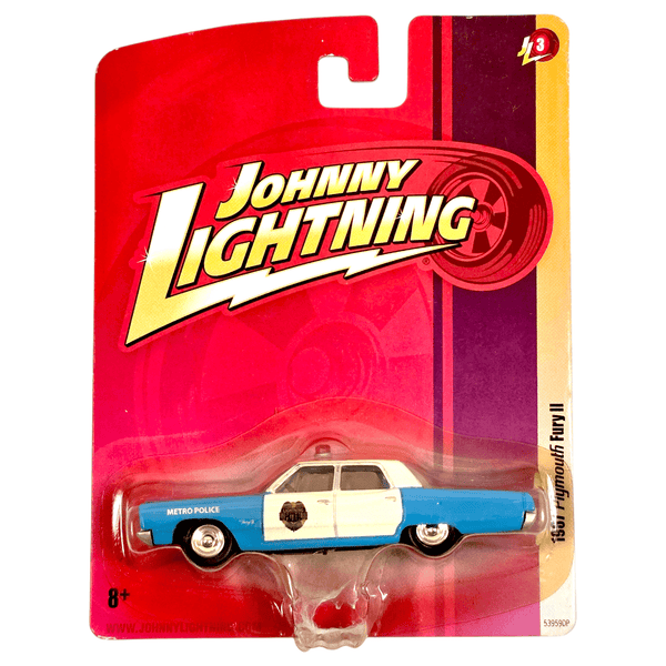 Johnny Lightning - 1967 Plymouth Fury II Metro Police - 2009 Forever 64 Series - Top CollectiblesDiecastJohnny Lightning