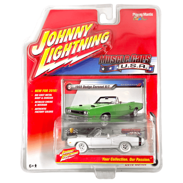 Johnny Lightning - 1969 Dodge Coronet R/T - 2016 Muscle Cars U.S.A. Series *White Lightning Chase* - Top CollectiblesDiecastJohnny Lightning