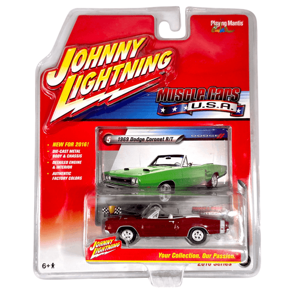 Johnny Lightning - 1969 Dodge Coronet R/T - 2016 Muscle Cars U.S.A. Series - Top CollectiblesDiecastJohnny Lightning