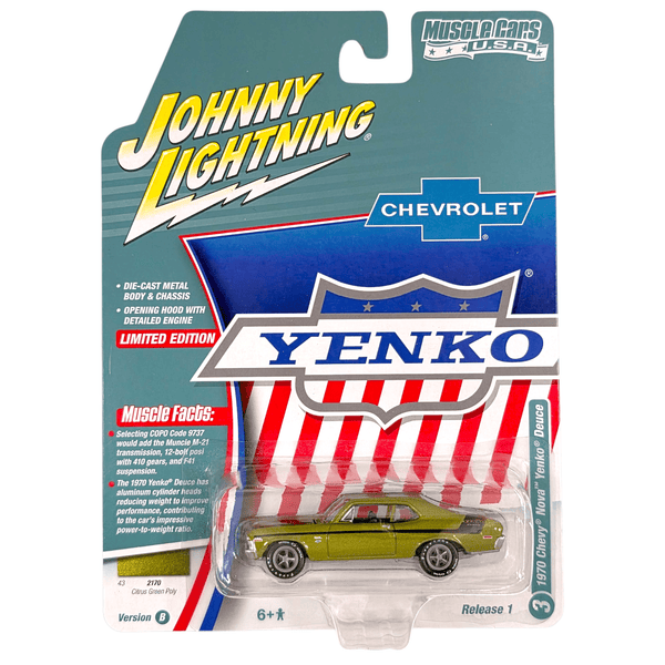 Johnny Lightning - 1970 Chevy Nova Yenko Deuce - 2025 Muscle Cars U.S.A. Series - Top CollectiblesDiecastJohnny Lightning
