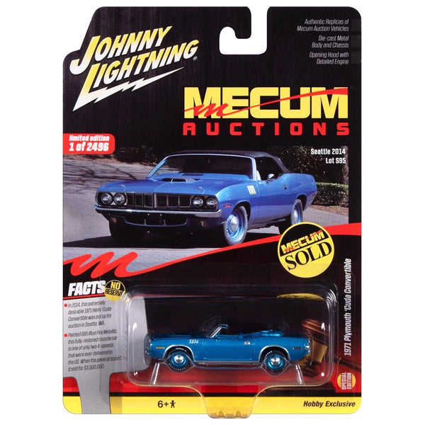 Johnny Lightning - 1971 Plymouth 'Cuda Convertible - 2024 Mecum Auctions Series *Hobby Exclusive* - Top CollectiblesDiecastJohnny Lightning