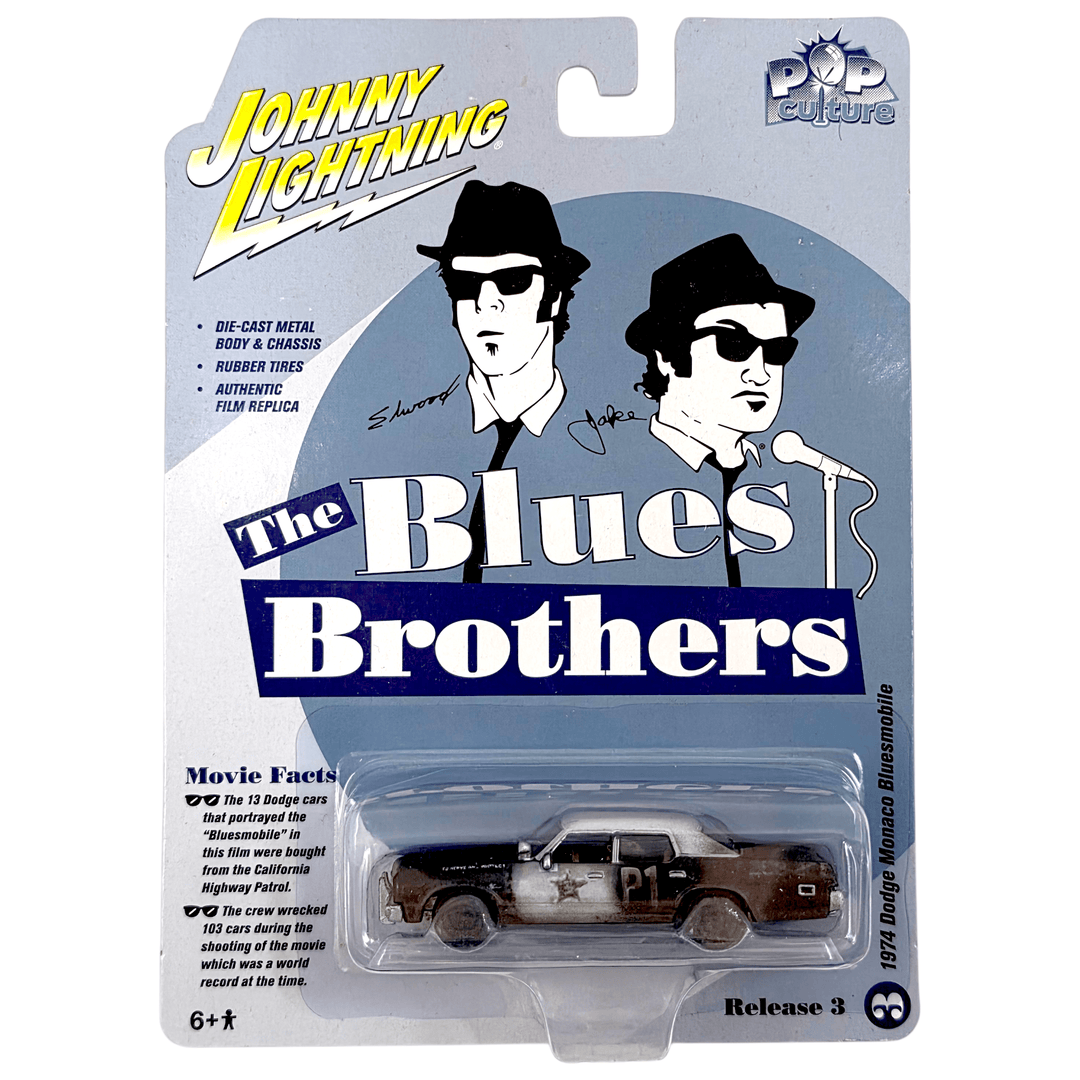 Johnny Lightning - 1974 Dodge Monaco Bluesmobile - 2021 Pop Culture Series - Top CollectiblesDiecastJohnny Lightning