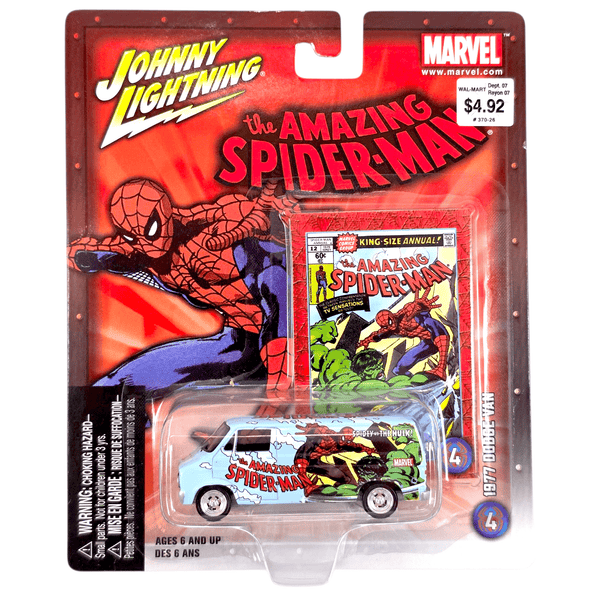 Johnny Lightning - 1977 Dodge Van - 2004 The Amazing Spider - Man Series - Top CollectiblesDiecastJohnny Lightning