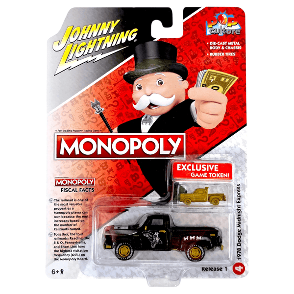 Johnny Lightning - 1978 Dodge Midnight Express - 2022 Monopoly Series - Top CollectiblesDiecastJohnny Lightning