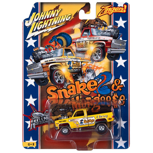 Johnny Lightning - 1981 Chevrolet Silverado "Snake and Mongoose" - 2023 Zingers Series Weekend of Wheels Exclusive - Top CollectiblesDiecastJohnny Lightning