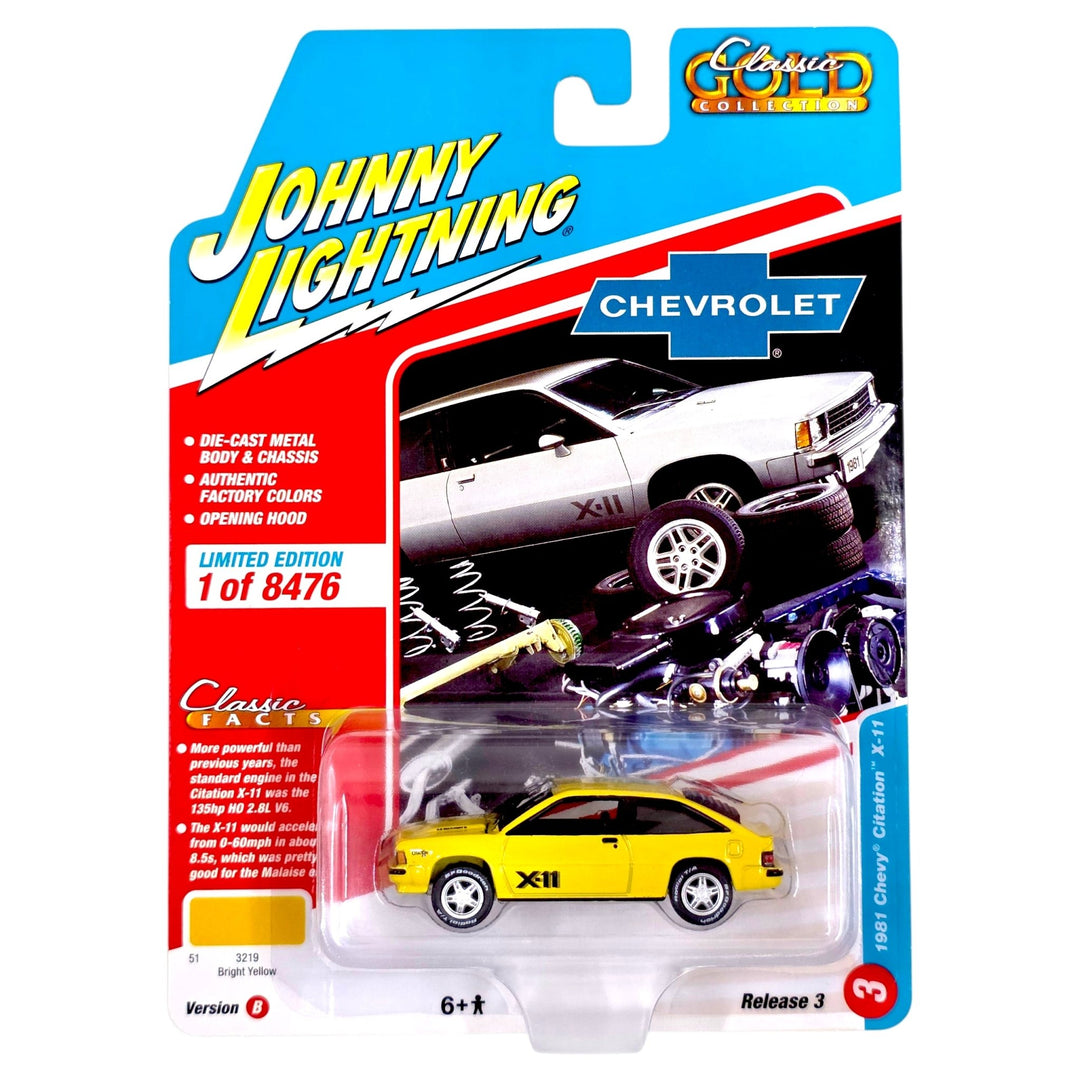 Johnny Lightning - 1981 Chevy Citation X - 11 - 2021 Classic Gold Collection Series - Top CollectiblesDiecastJohnny Lightning
