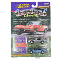 Johnny Lightning - 1982 Corvette T - Top & 1965 Corvette Mako Shark - 1996 Classic Customs Corvette Series - Top CollectiblesDiecastJohnny Lightning