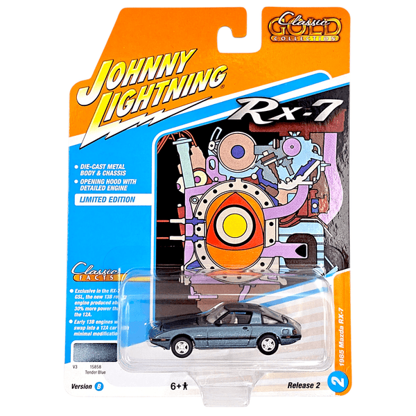Johnny Lightning - 1985 Mazda RX - 7 - 2025 Classic Gold Series - Top CollectiblesDiecastJohnny Lightning
