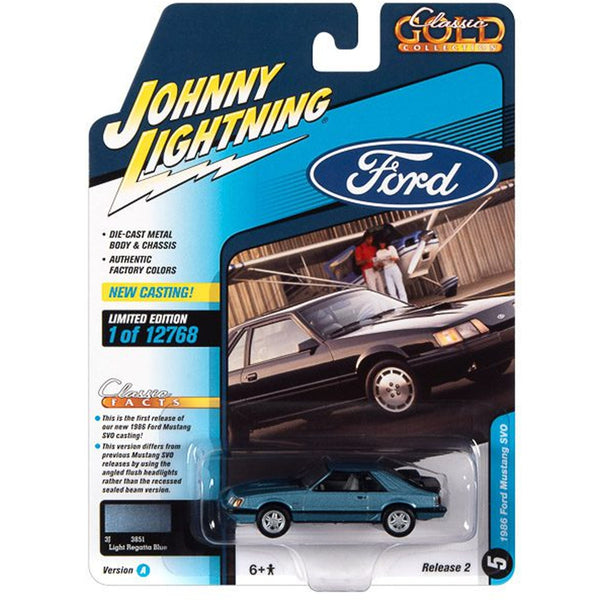 Johnny Lightning - 1986 Ford Mustang SVO - 2022 Classic Gold Series - Top CollectiblesDiecastJohnny Lightning