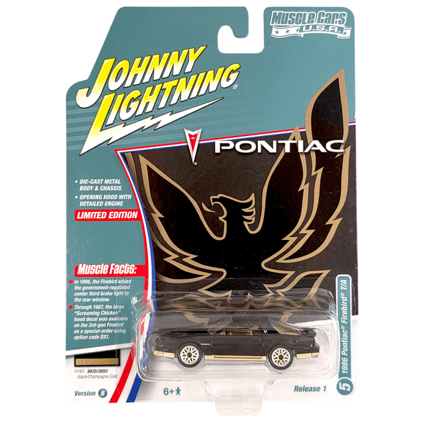 Johnny Lightning - 1986 Pontiac Firebird T/A - 2025 Muscle Cars U.S.A. Series - Top CollectiblesDiecastJohnny Lightning