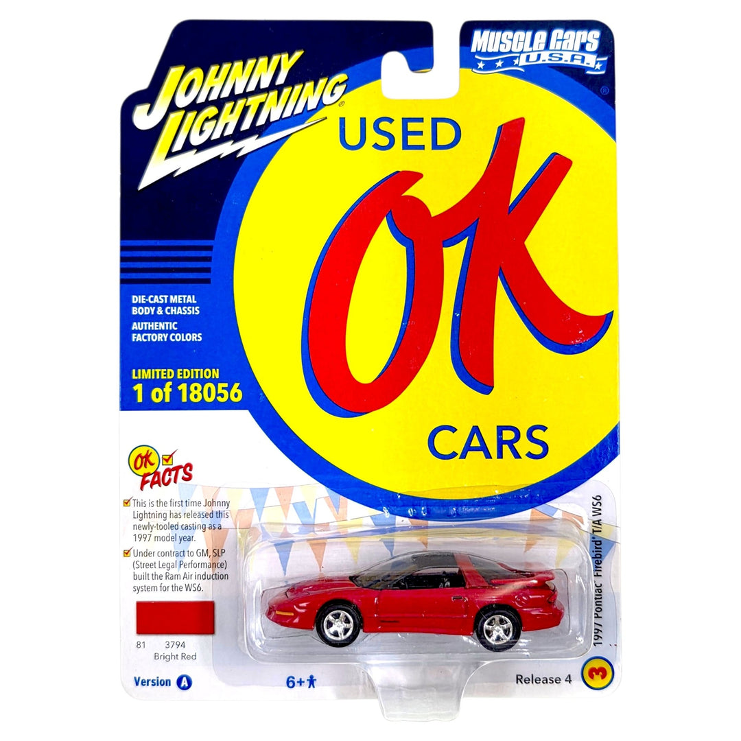Johnny Lightning - 1997 Pontiac Firebird T/A WS6 - 2022 OK Used Cars Series - Top CollectiblesDiecastJohnny Lightning