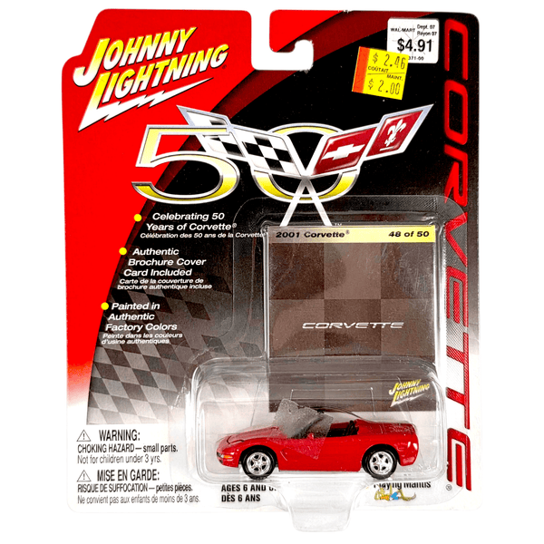 Johnny Lightning - 2001 Corvette - 2003 Corvette 50th Anniversary Series - Top CollectiblesDiecastJohnny Lightning