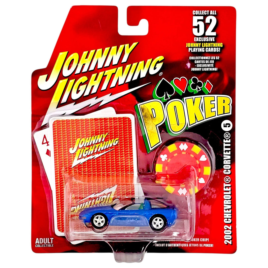 Johnny Lightning - 2002 Chevrolet Corvette - 2005 Poker Series - Top CollectiblesDiecastJohnny Lightning