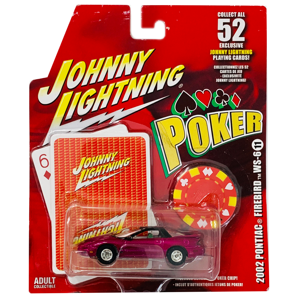 Johnny Lightning - 2002 Pontiac Firebird WS-6 - 2005 Poker Series - Top CollectiblesDiecastJohnny Lightning