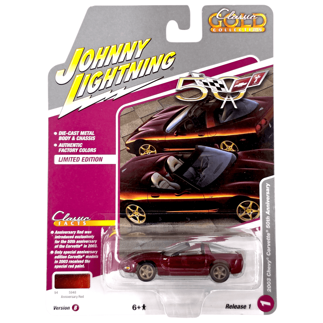 Johnny Lightning - 2003 Chevy Corvette 50th Anniversary - 2025 Classic Gold Series - Top CollectiblesDiecastJohnny Lightning