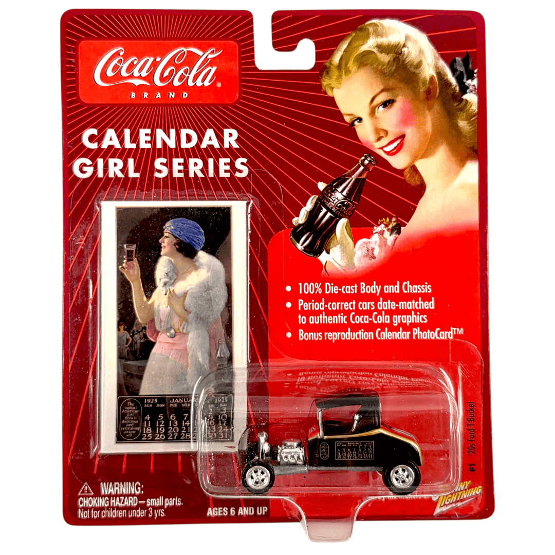 Johnny Lightning - '20s Ford T - Bucket - 2004 Coca - Cola Calendar Girl Series - Top CollectiblesDiecastJohnny Lightning
