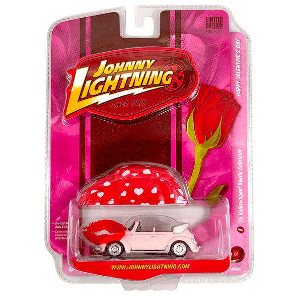 Johnny Lightning - '75 Volkswagen Beetle Cabriolet - 2008 Happy Valentine's Day Series - Top CollectiblesDiecastJohnny Lightning