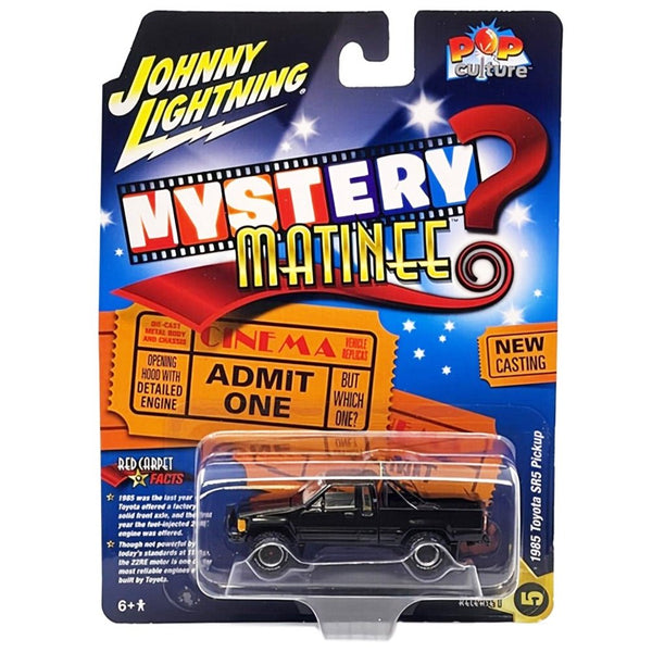 Johnny Lightning - Back to the Future 1985 Toyota SR5 Pickup – Black "Mystery Matinee" - 2024 Pop Culture Series - Top CollectiblesDiecastJohnny Lightning