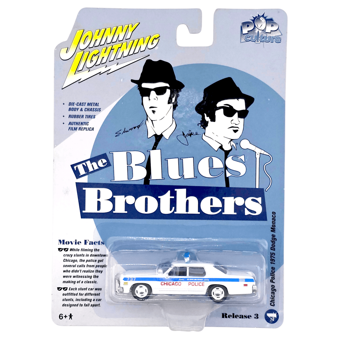 Johnny Lightning - Chicago Police 1975 Dodge Monaco - 2021 Pop Culture Series - Top CollectiblesDiecastJohnny Lightning