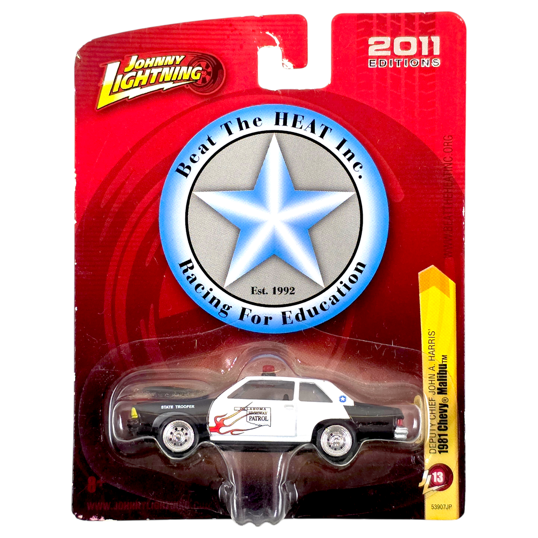 Johnny Lightning - Deputy Chief John A. Harris 1981 Chevy Malibu - 2011 Forever 64 Series - Top CollectiblesDiecastJohnny Lightning