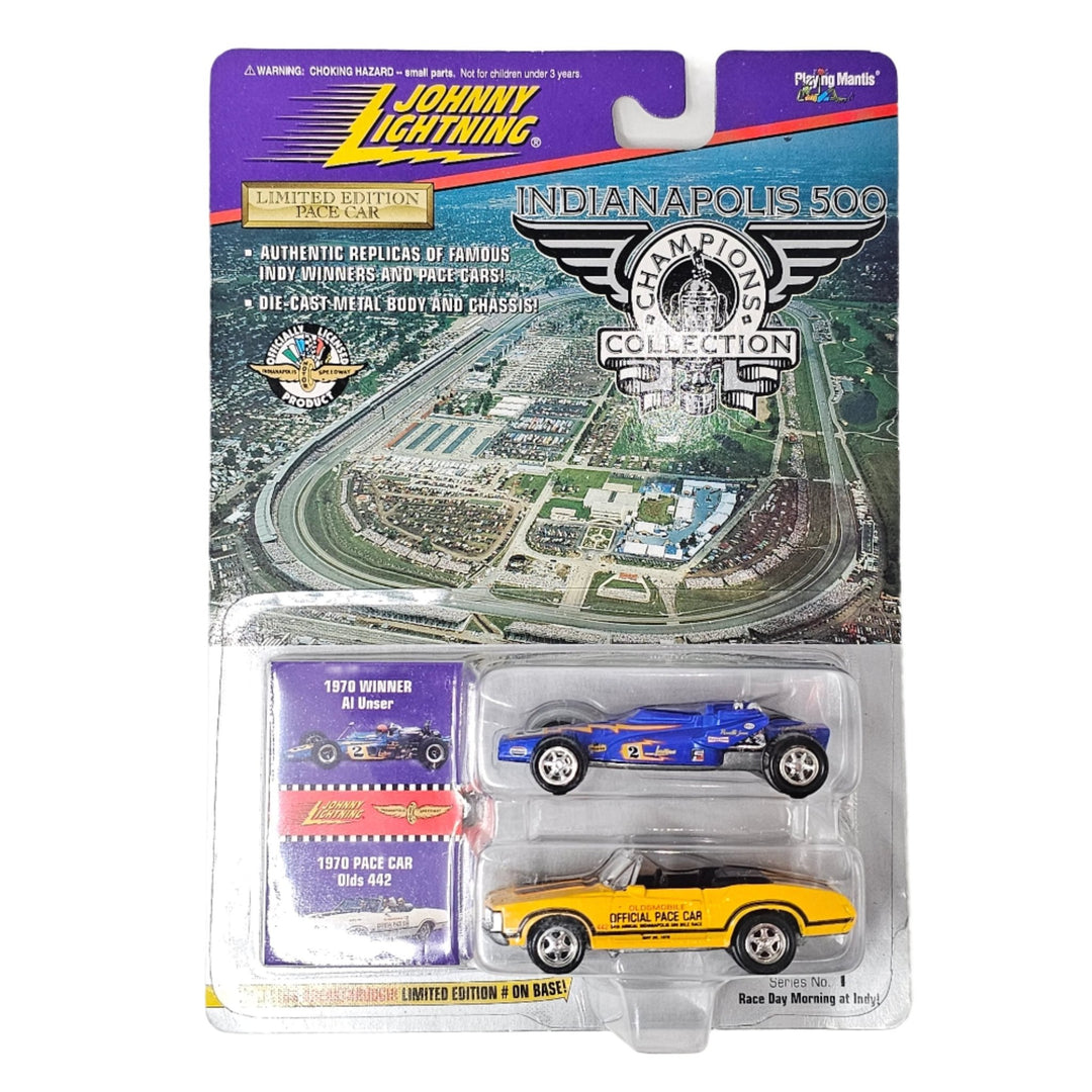 Johnny Lightning - Indy Car &amp; 1970 Olds 442 Pace Car - 1996 Indianapolis 2 - Pack - Top CollectiblesDiecastJohnny Lightning