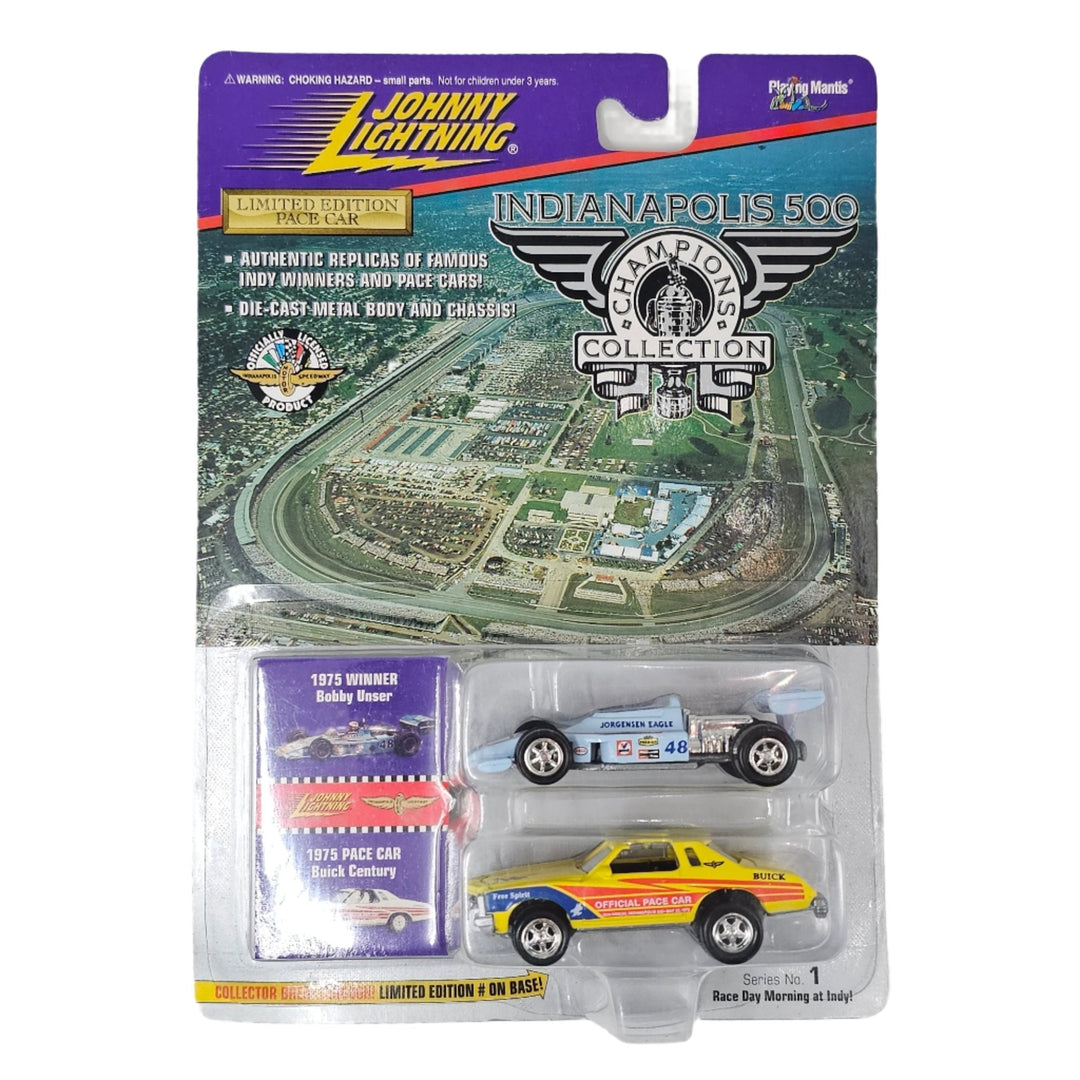 Johnny Lightning - Indy Car &amp; 1975 Buick Century Pace Car - 1996 Indianapolis 2 - Pack - Top CollectiblesDiecastJohnny Lightning