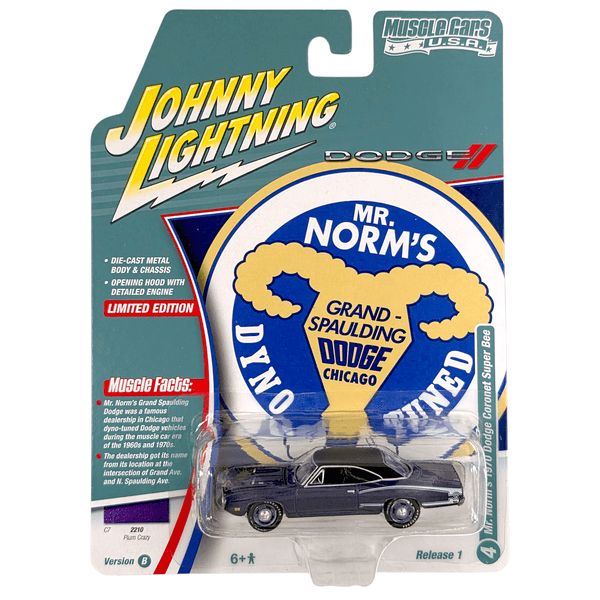 Johnny Lightning - Mr. Norm's 1970 Dodge Coronet Super Bee - 2025 Muscle Cars U.S.A. Series - Top CollectiblesDiecastJohnny Lightning