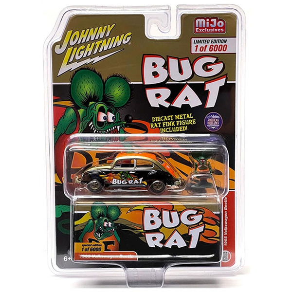 Johnny Lightning X American Diorama - 1965 Volkswagen Beetle - 2022 Rat Fink Series - Top CollectiblesDiecastJohnny Lightning