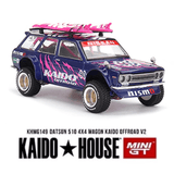 Kaido House x Mini GT - Datsun 510 4×4 Wagon Kaido Offroad V2 - Purple *Sealed, Possibility of a Chase* - Top CollectiblesDiecastMini GT