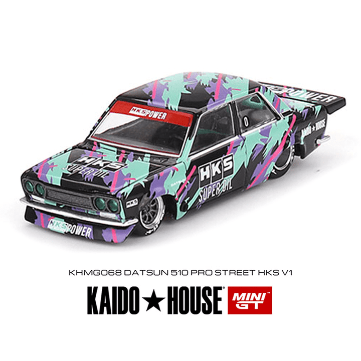 Kaido House x Mini GT - Datsun 510 Pro Street HKS V1 - Top CollectiblesDiecastMini GT