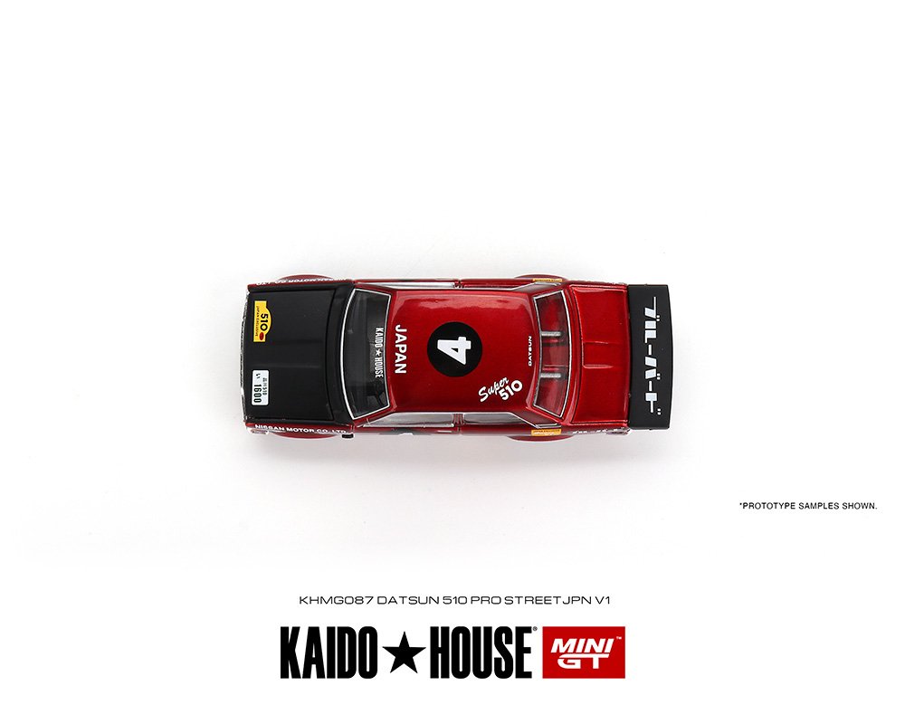 Kaido House x Mini GT - Datsun 510 Pro Street JPN V1 - Top CollectiblesDiecastMini GT