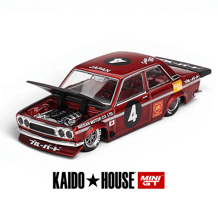 Kaido House x Mini GT - Datsun 510 Pro Street JPN V1 - Top CollectiblesDiecastMini GT