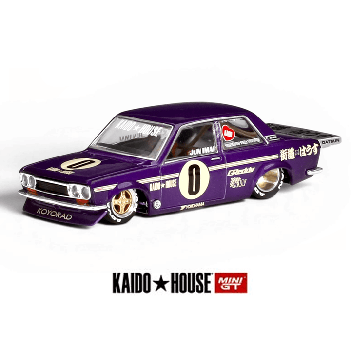 Kaido House x Mini GT - Datsun 510 Pro Street - OG Purple - Top CollectiblesDiecastMini GT